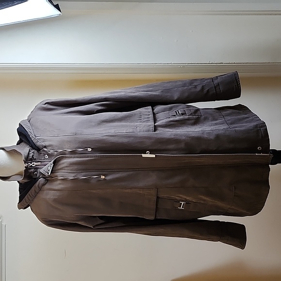 Fleet Street Ltd. Men's Brown Coat/Jacket with Detachable Flannel Lining & Hood - Picture 2 of 12